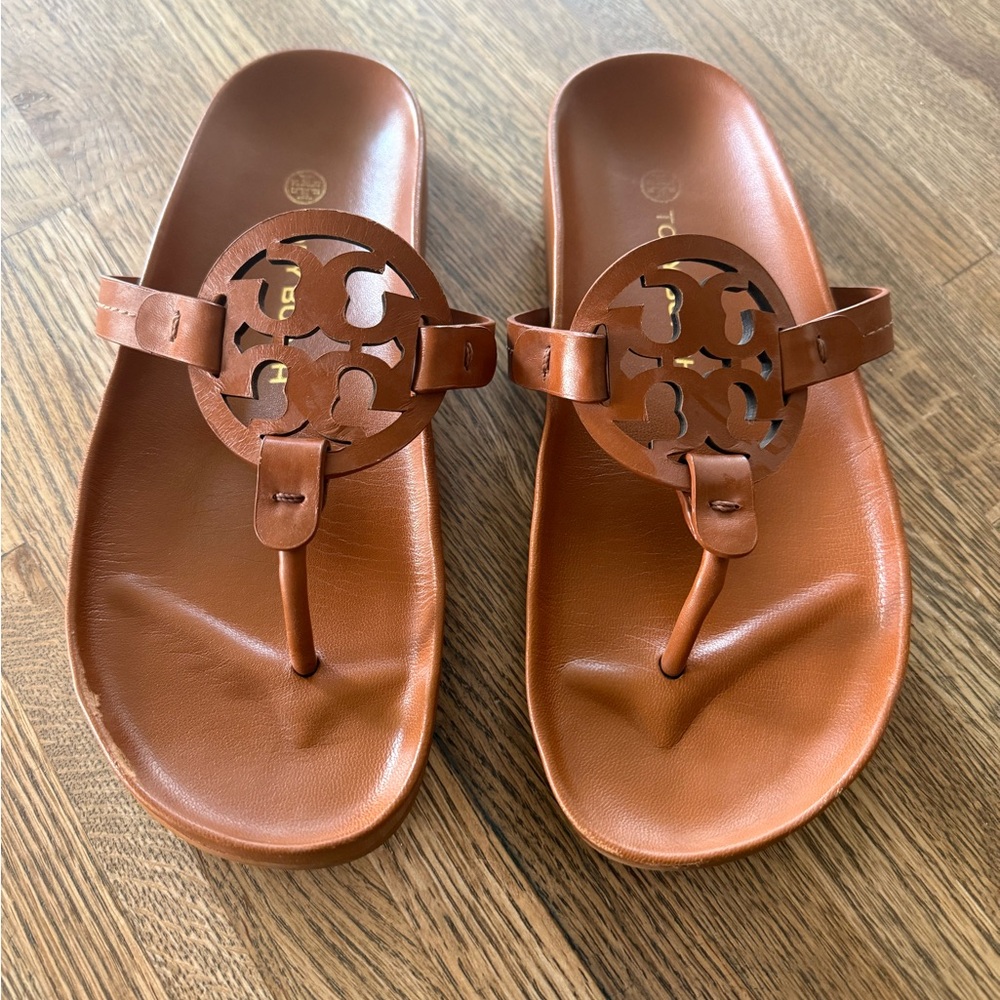 Tory Burch Bourbon Miele / Miller Cloud Women's Sandals Size 7 (MAKE OFFER)